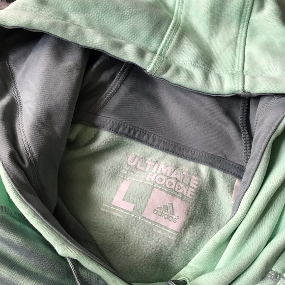 Mint & Gray Adidas Sport Hoodie - Picture 2 of 3